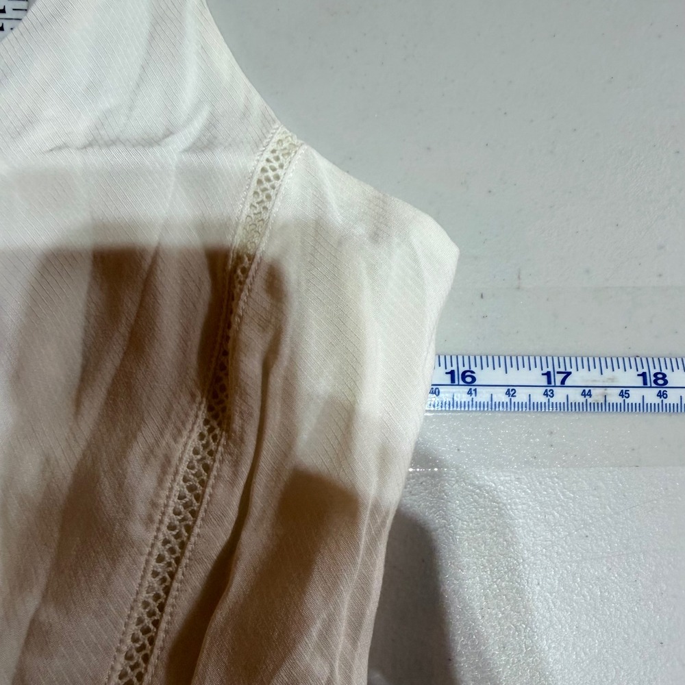 NWT Gentle Fawn Midi Dress Womens 2 White Ruffle Lace Boho Cottagecore Ivory - Picture 13 of 16